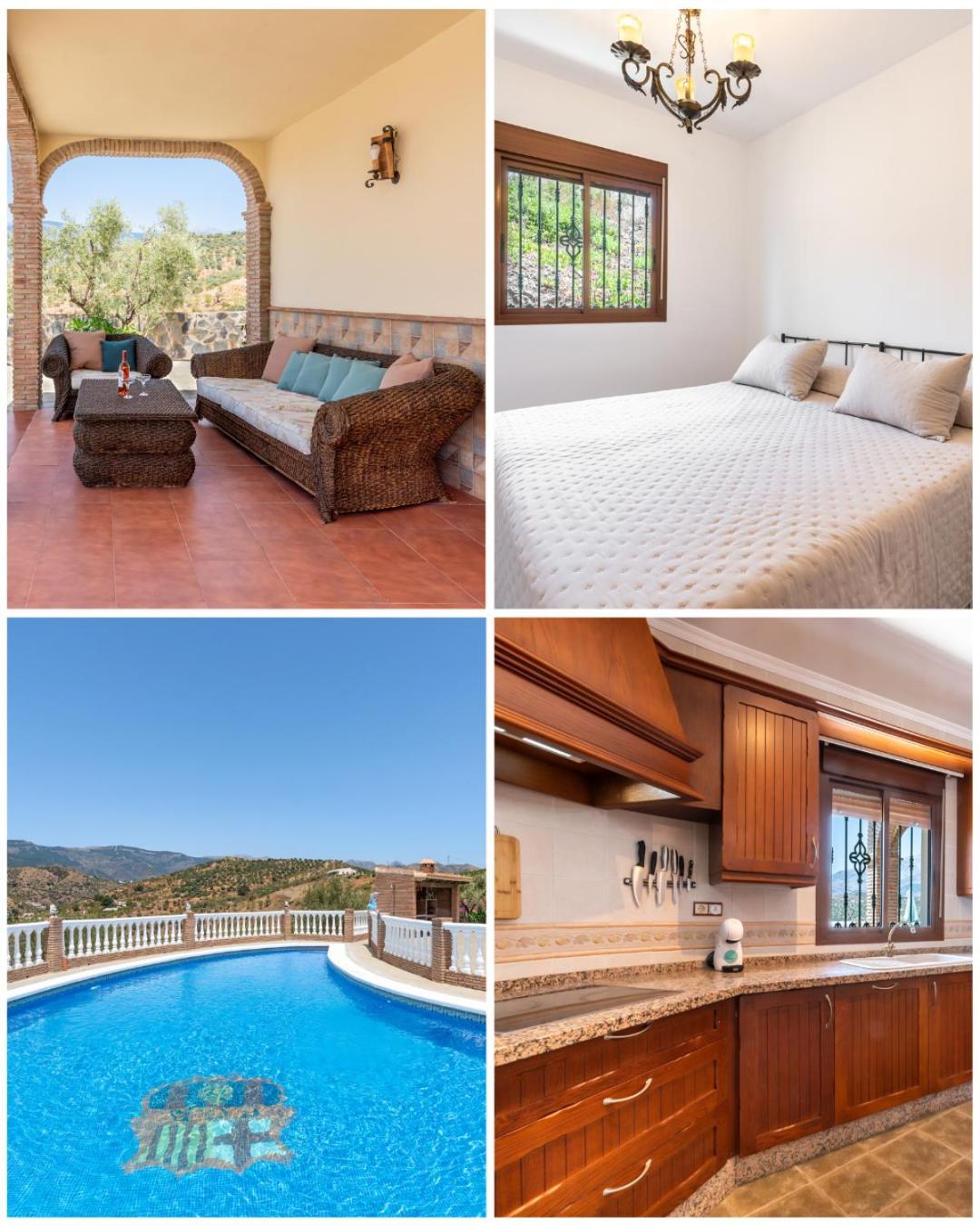 Acogedora Con Piscina, Barbacoa, Chimenea Y Vistas A La Sierra *