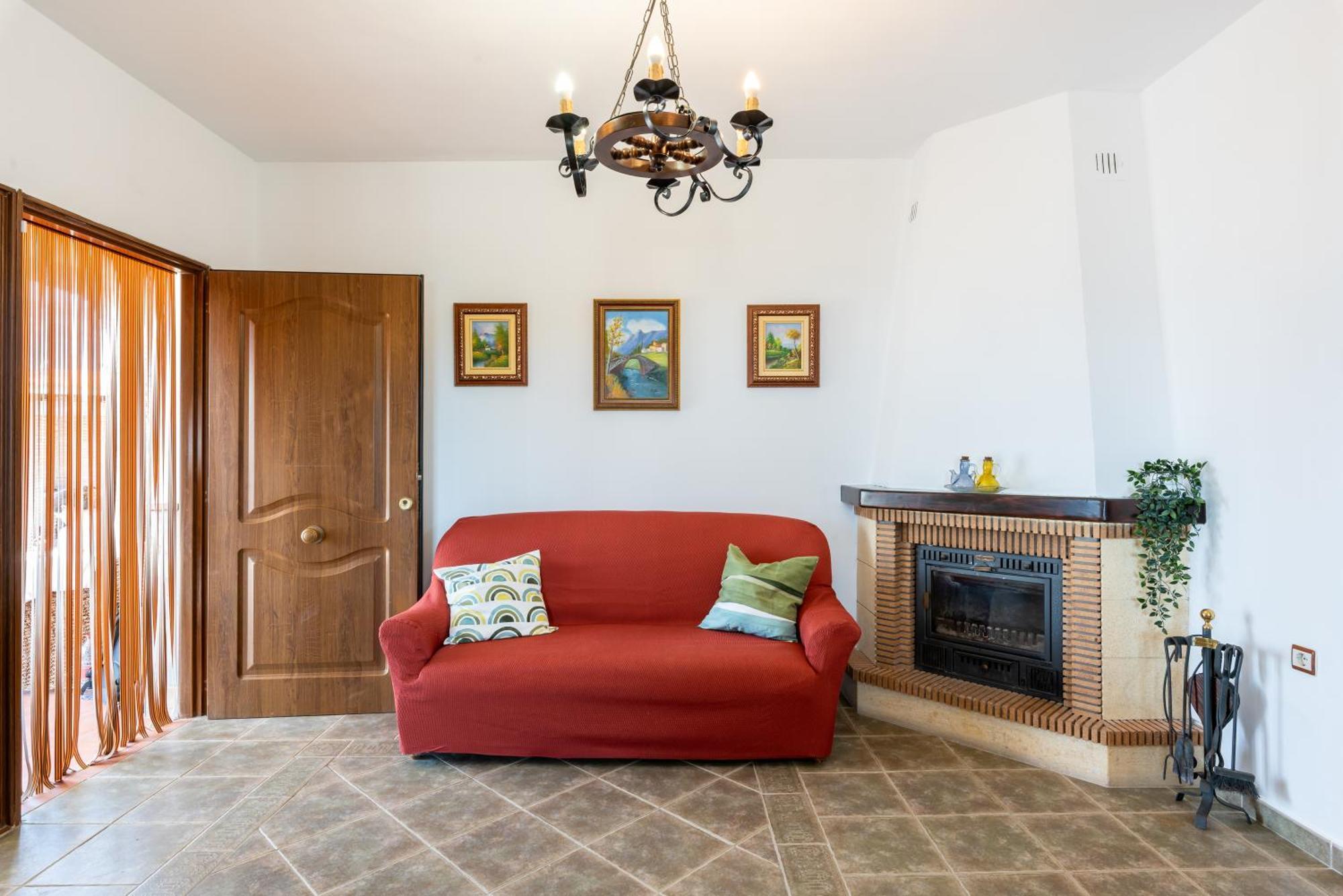 Acogedora Con Piscina, Barbacoa, Chimenea Y Vistas A La Sierra Ferienhaus *